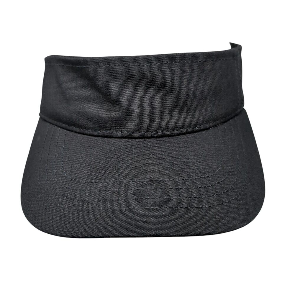 Time And Tru Slideback Visor Hat Black OSFM Adjustable Twill W/Tags